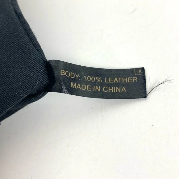 Margot Cognac Brown 100% Leather Large Wristlet Leaf Paisley Pattern 9.75x6 in. - Picture 9 of 12